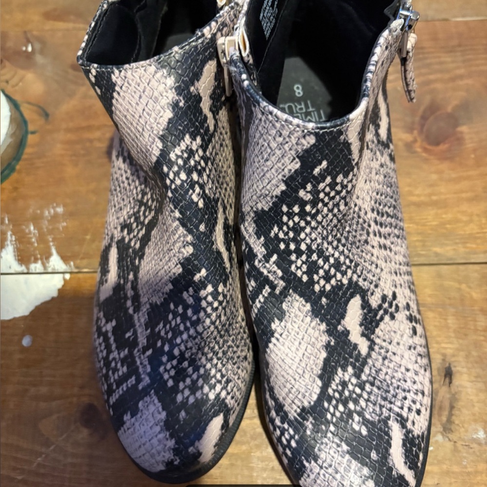 Snakeskin Ankle Boots